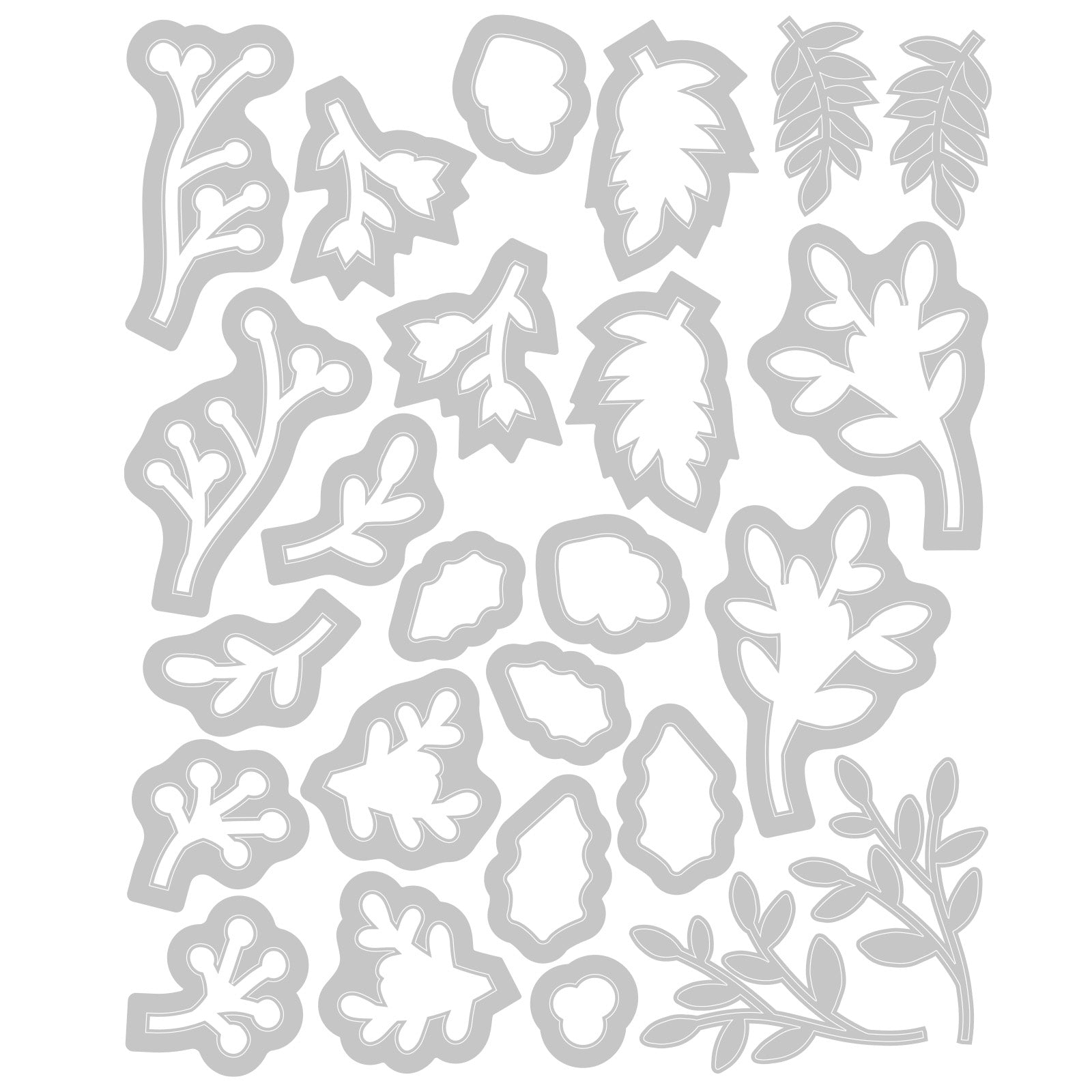sizzix-framelits-happy-holly-days-stanzschablonen-25tlg-ilex image 2
