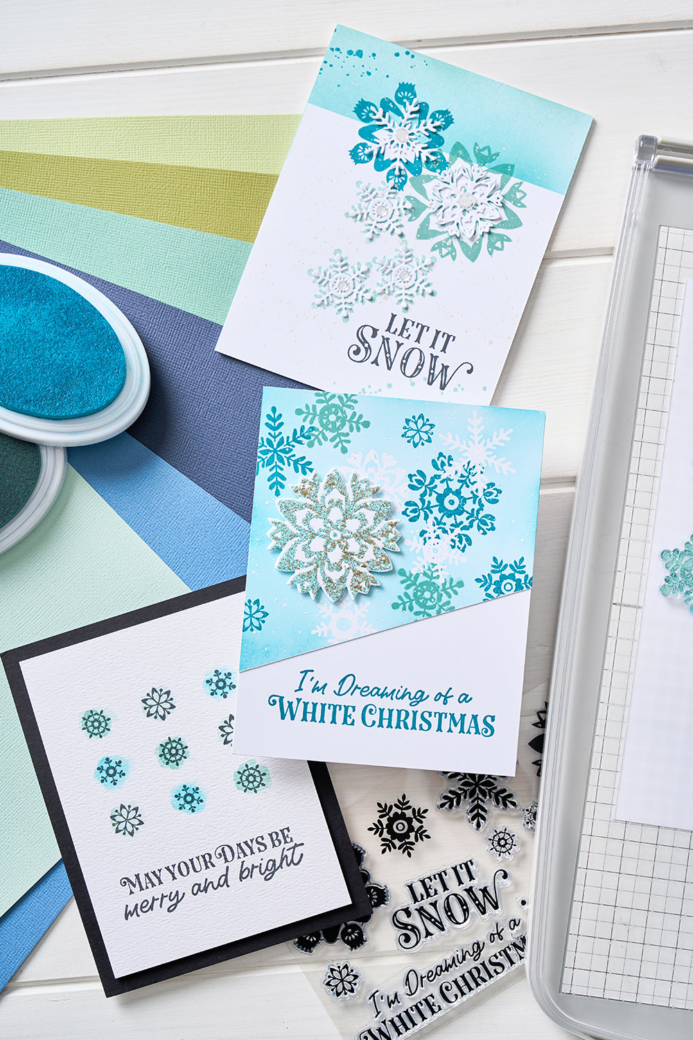 sizzix-clear-stamps-white-christmas-catherine-pooler-12tlg-schnee image 5