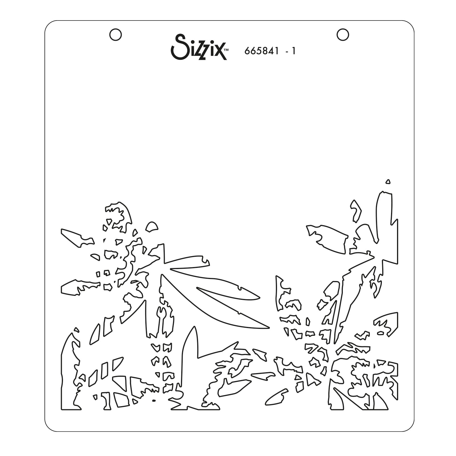 sizzix-layered-stencils-wildflower-border-schablone-4-tlg image 2