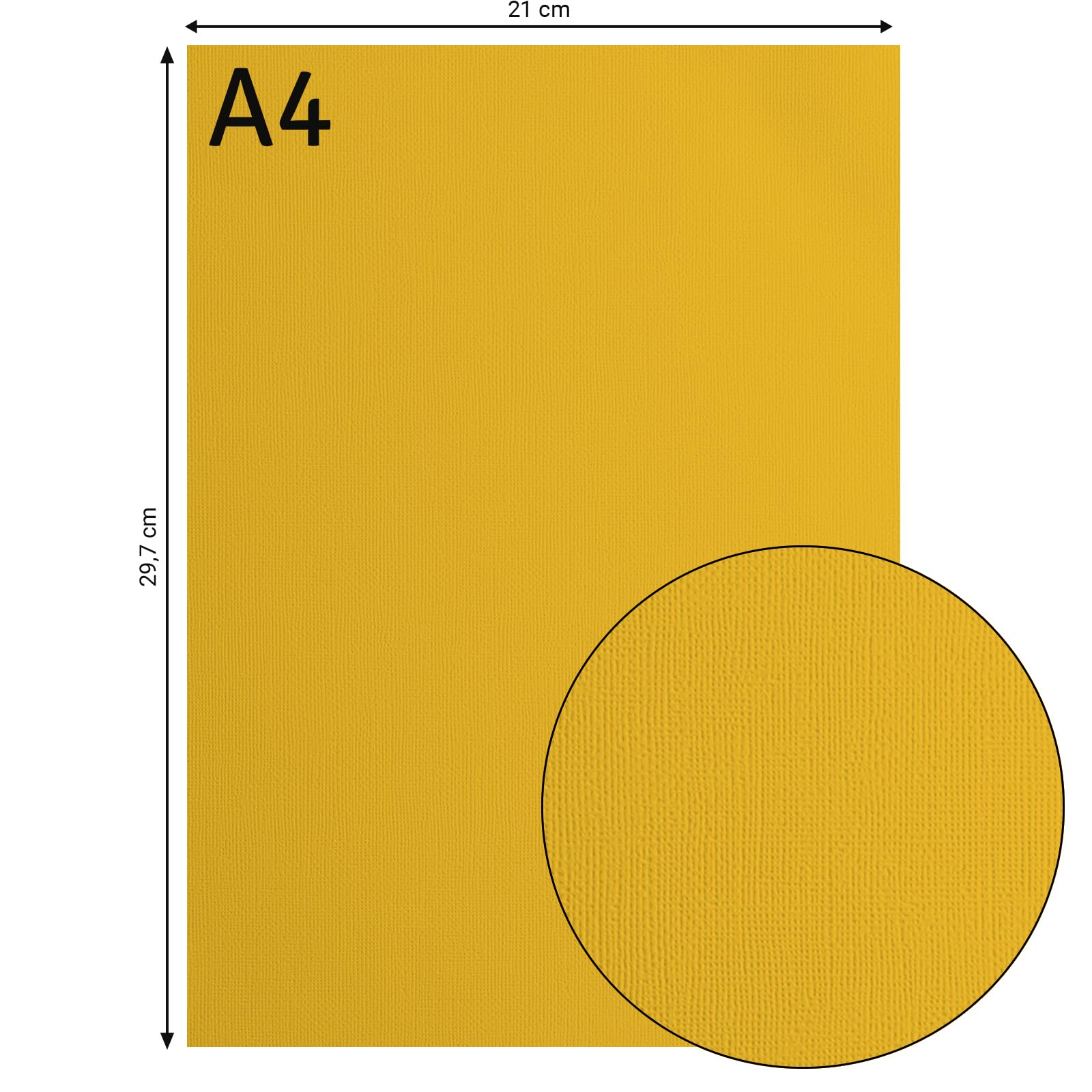 vaessen-creative-florence-tonkarton-a4-bee-gelb-25-blatt-216-g image 3