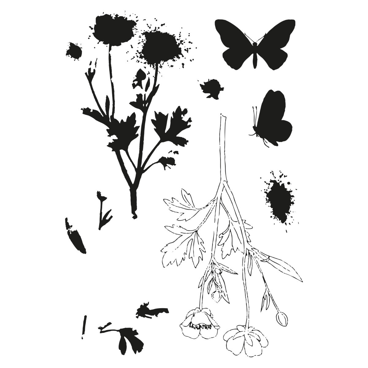 sizzix-framelits-painted-pencil-botanical-stempelset-7-1tlg image 3