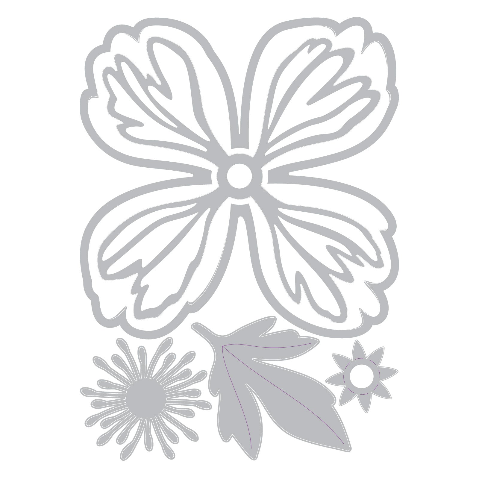 sizzix-thinlits-stanzschablonen-peony-pfingstrose-5-tlg-blume image 2