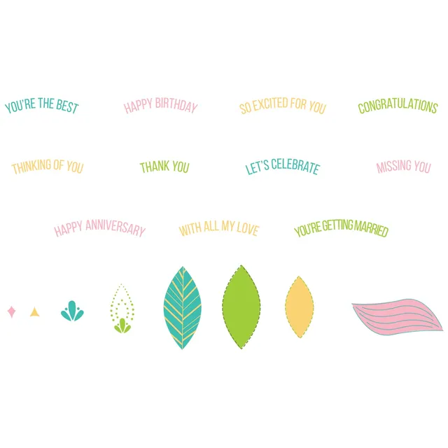 sizzix-clear-stamps-overarching-sentiments-stempelset-22-tlg image 1