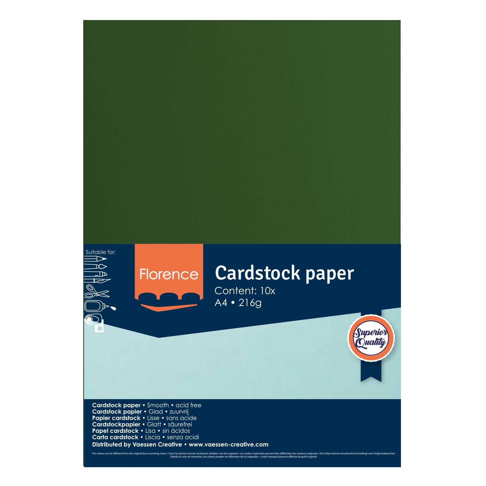 vaessen-florence-cardstock-papier-gr-n-a4-10-blatt-216g-glatt image 6