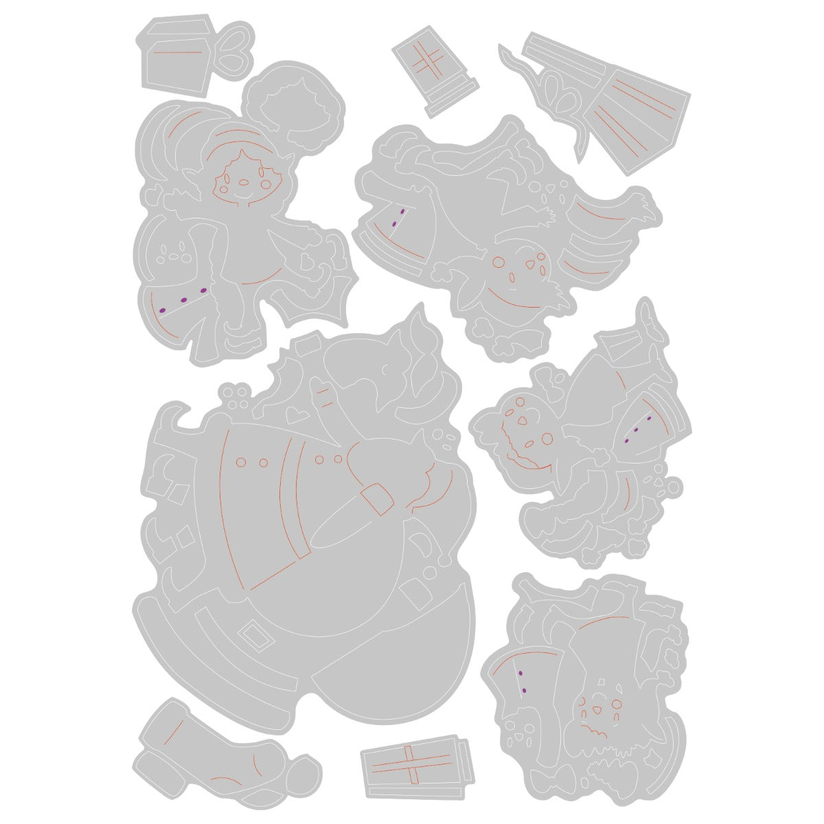 sizzix-thinlits-santa-elves-stanzformen-10er-weihnachten image 2