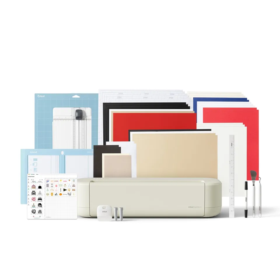 cricut-explore-5-essential-bundle-taupe-schneidemaschine image 1