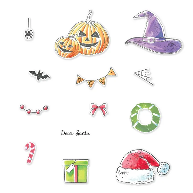 sizzix-framelits-with-stamps-holiday-drop-stempel-stanzen-halloween-weihnachten image 1