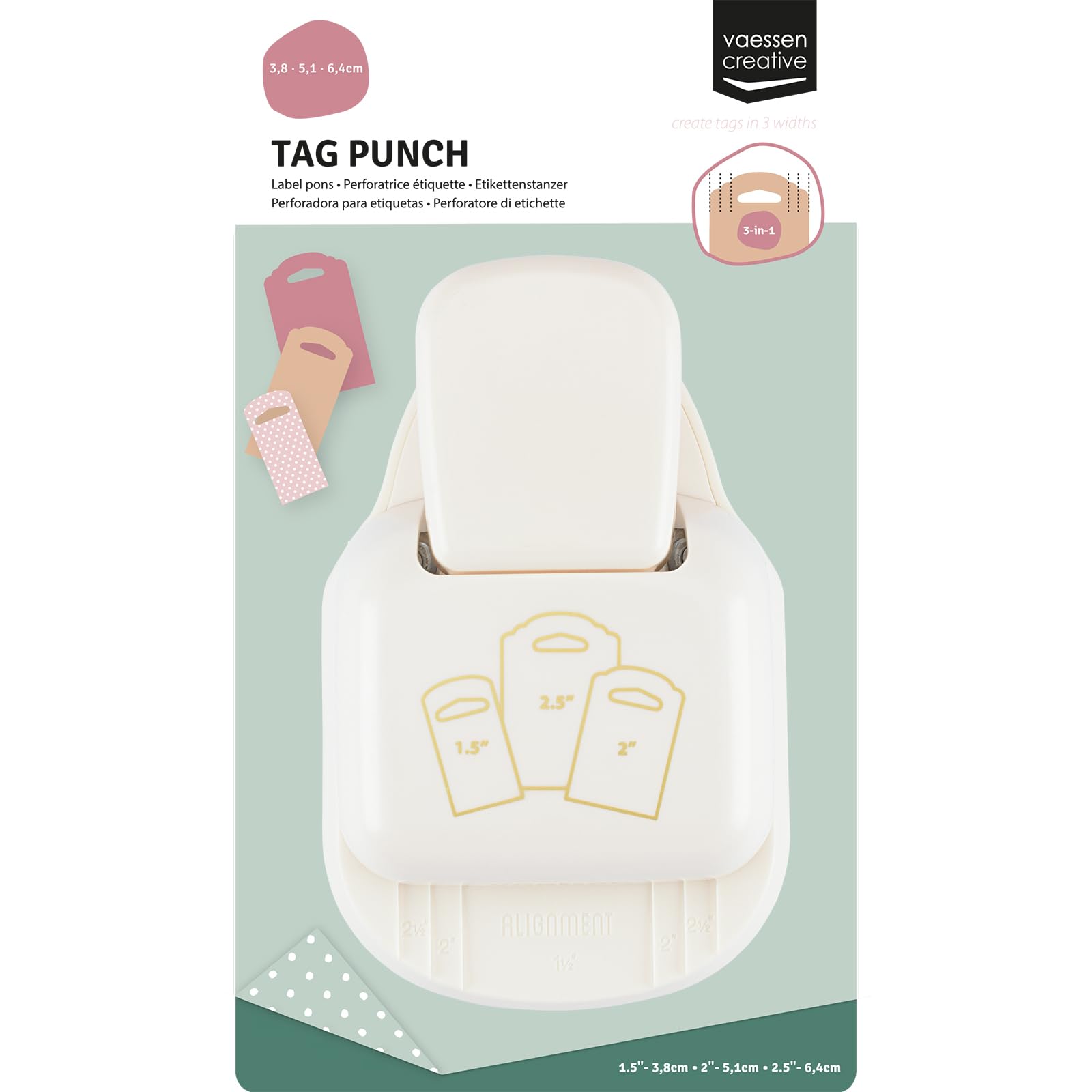 vaessen-creative-cut-easy-etikettenstanzer-3-in-1-breite-lochung image 4