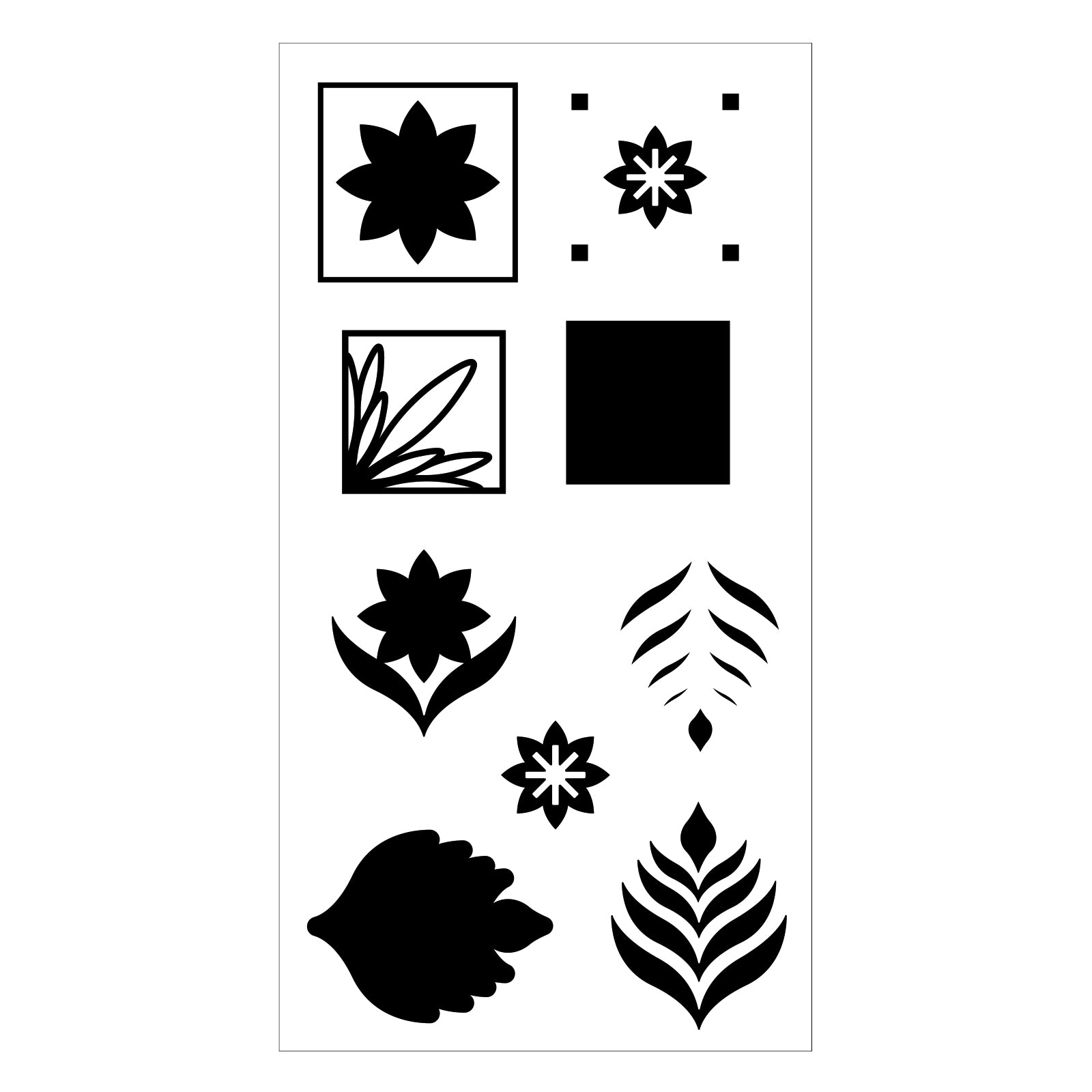 sizzix-layered-clear-stamps-geo-repeat-stempel-9er-set-geometrisch image 2