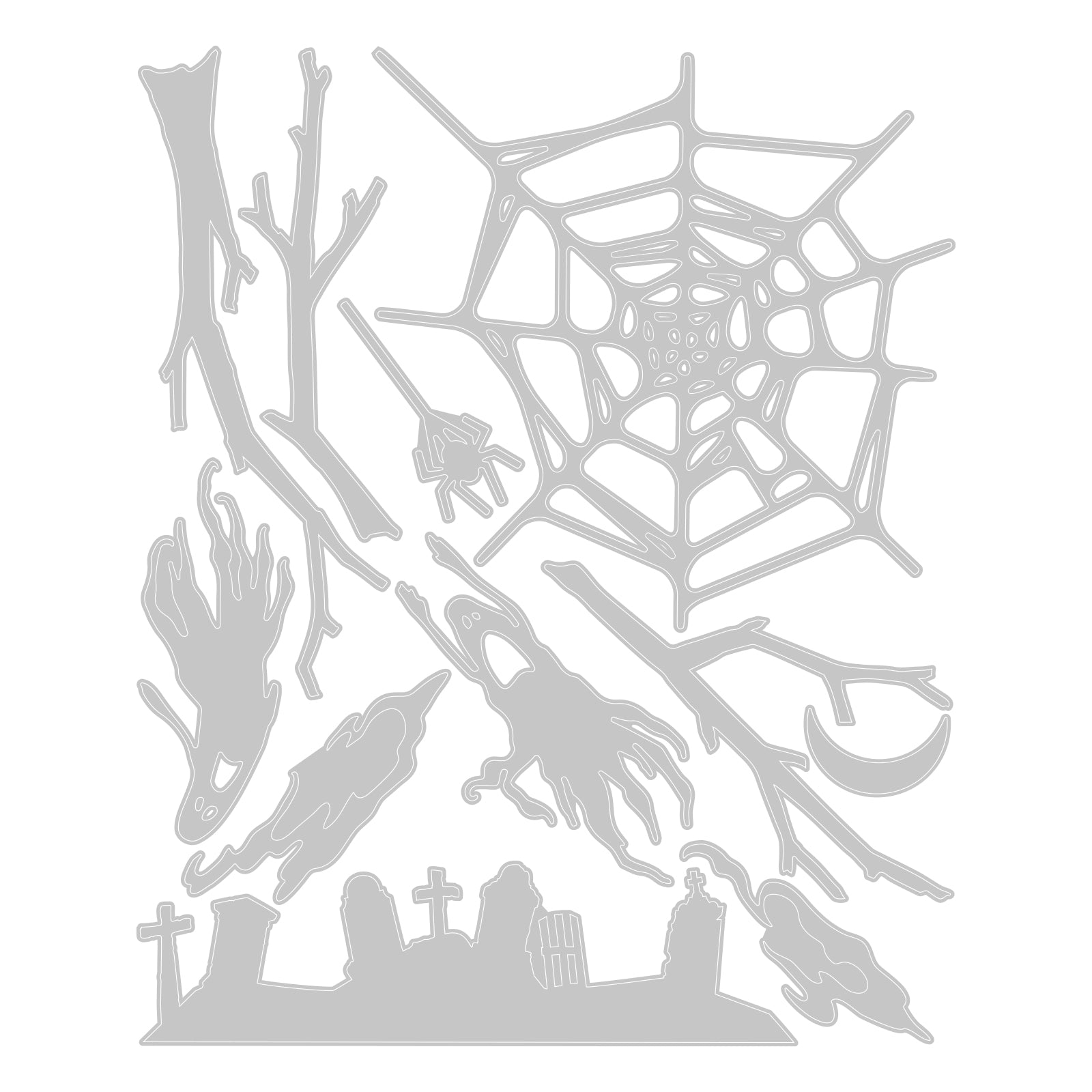 sizzix-thinlits-vault-fright-night-stanzformen-11-tlg-halloween image 2