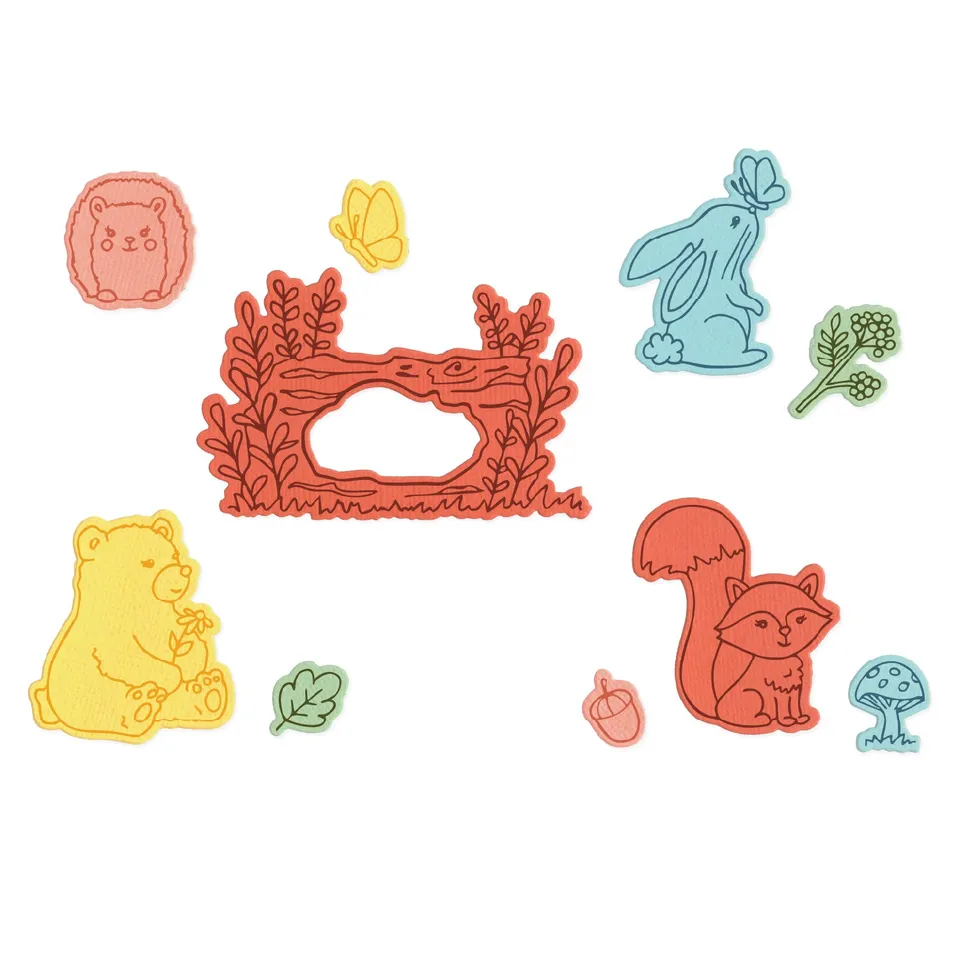 sizzix-framelits-forest-friends-stempel-stanzen-10-10-waldtiere image 1