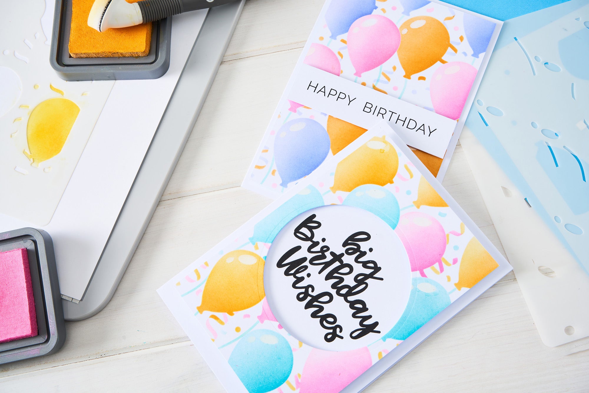 sizzix-a6-schablonen-birthday-balloons-stacey-park-4tlg image 3