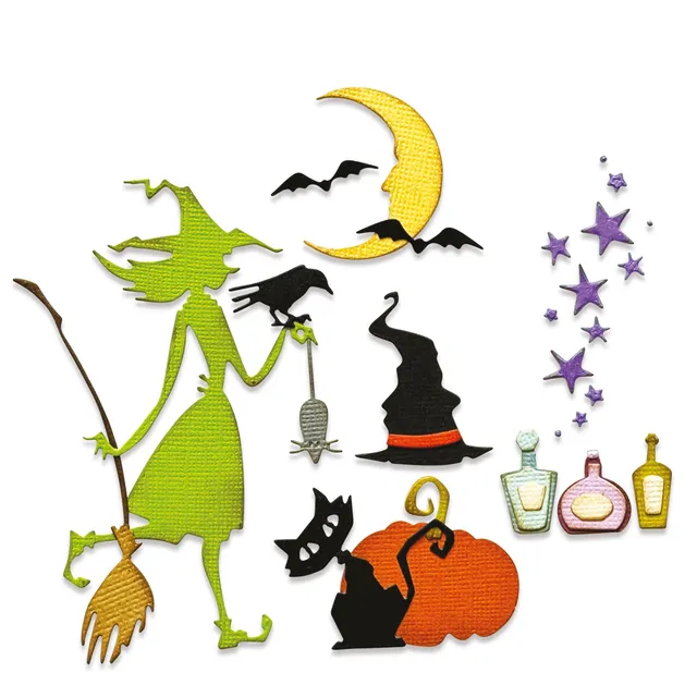 sizzix-thinlits-vault-wicked-stanzschablonen-15-tlg-halloween image 1