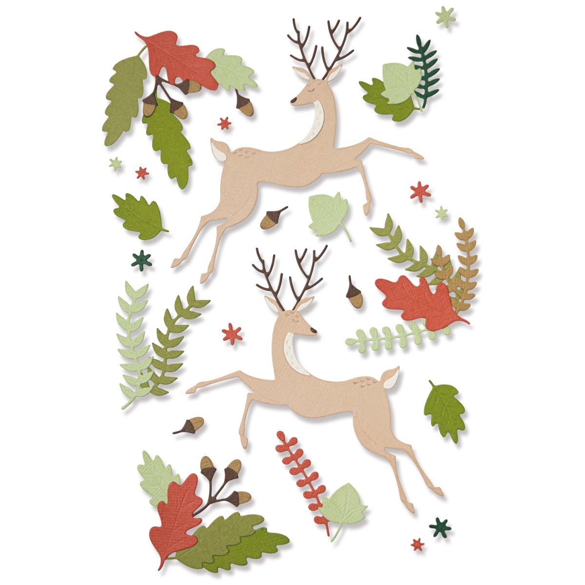 sizzix-thinlits-stanzschablonen-delightful-deer-hirsch-19-tlg image 1