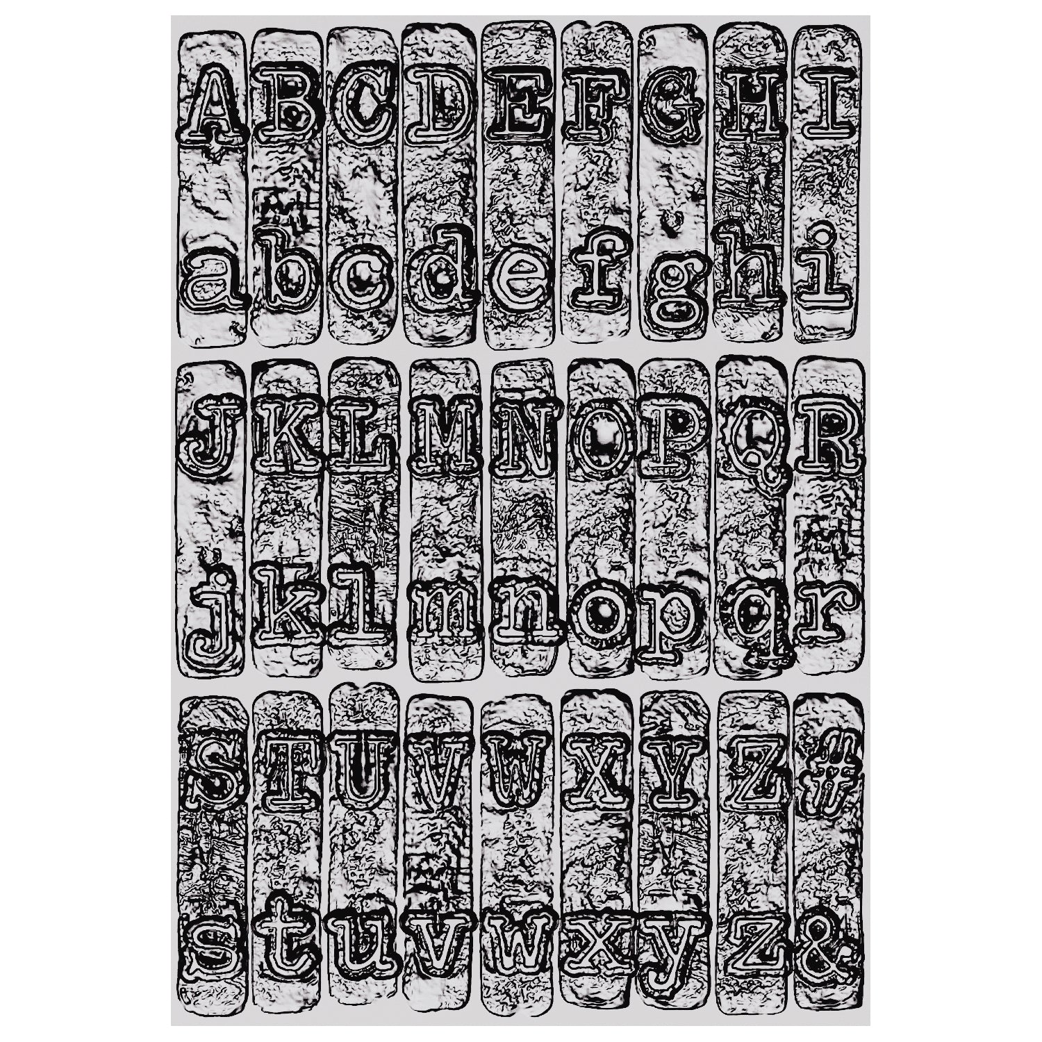 sizzix-3-d-texture-fades-typewriter-large-pr-gefolder-a5-3d image 1