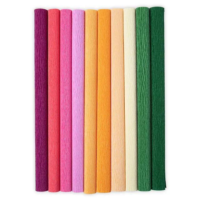 sizzix-surfacez-krepppapier-color-splash-10-blatt-blumen image 1