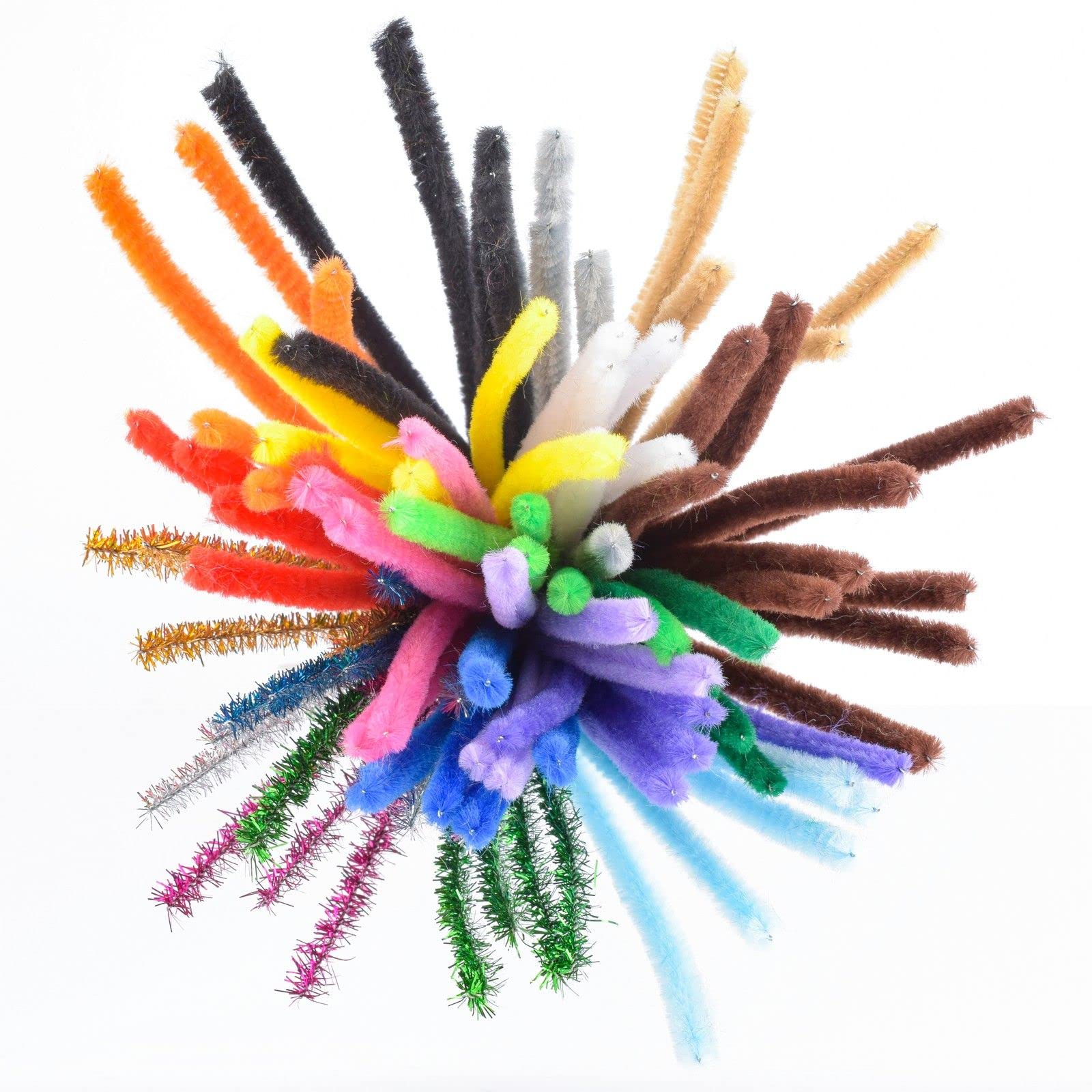 vaessen-creative-florence-pfeifenreiniger-bunt-glitzer-100-st-ck image 2