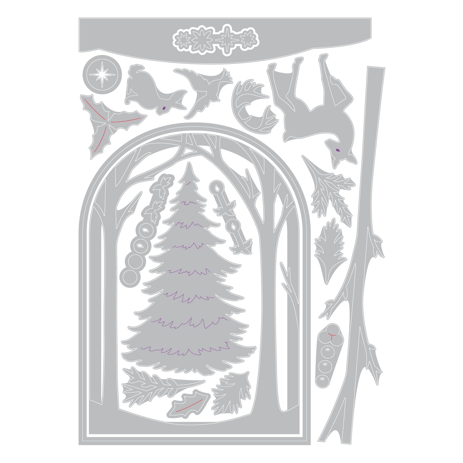 sizzix-thinlits-christmas-shadow-box-stanzschablonen-20-tlg image 2