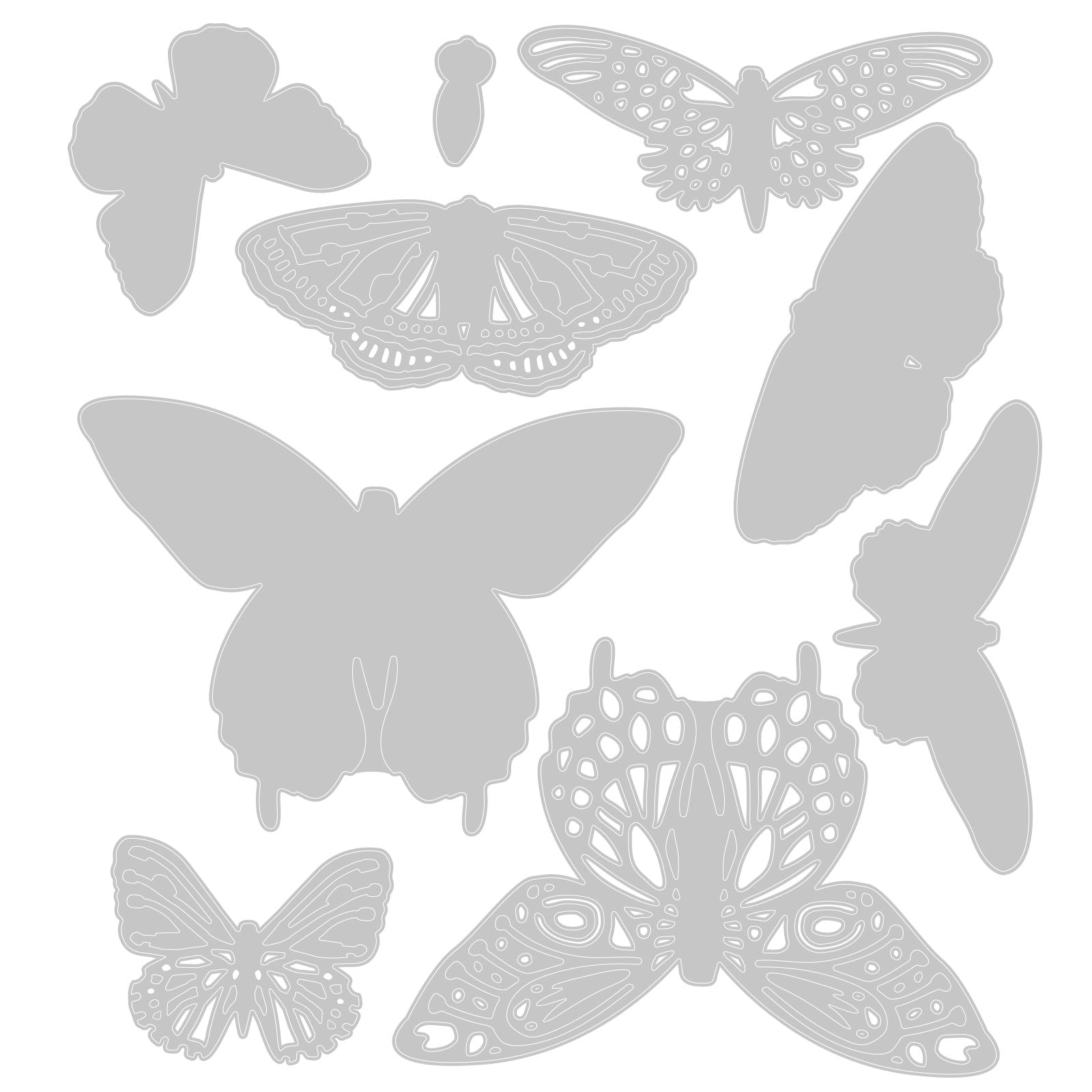 sizzix-thinlits-flutter-on-by-stanzschablonen-9tlg-schmetterling image 2