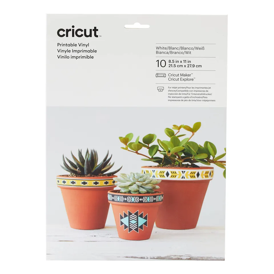 cricut-bedruckbares-vinyl-wei-matt-10-blatt-f-r-inkjet image 1