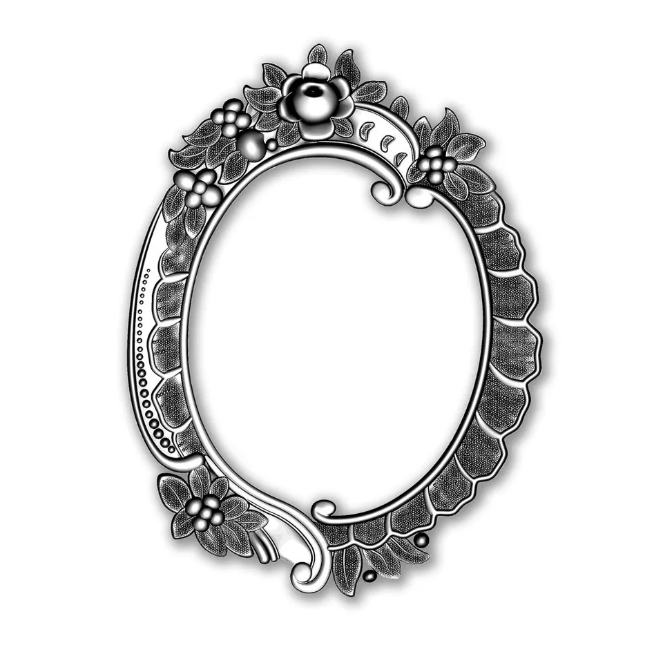 sizzix-3-d-impresslits-floral-frame-pr-gefolder-blumen-tim-holtz image 1