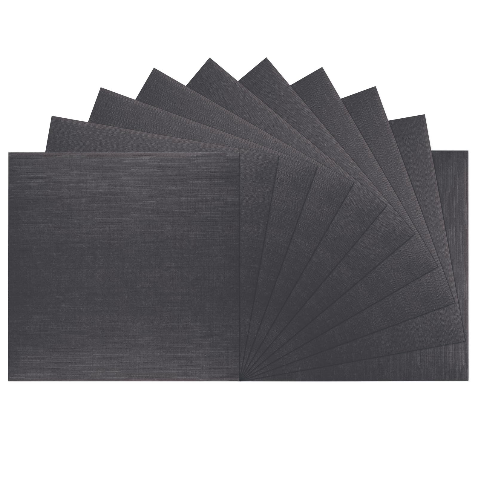 vaessen-creative-florence-tonkarton-leinen-schwarz-10-blatt-250g image 2