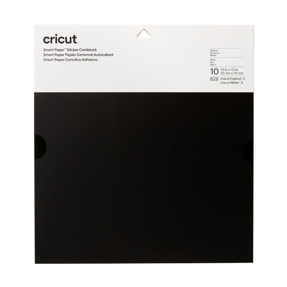 cricut-maker-smart-paper-sticker-cardstock-schwarz-10-blatt image 1