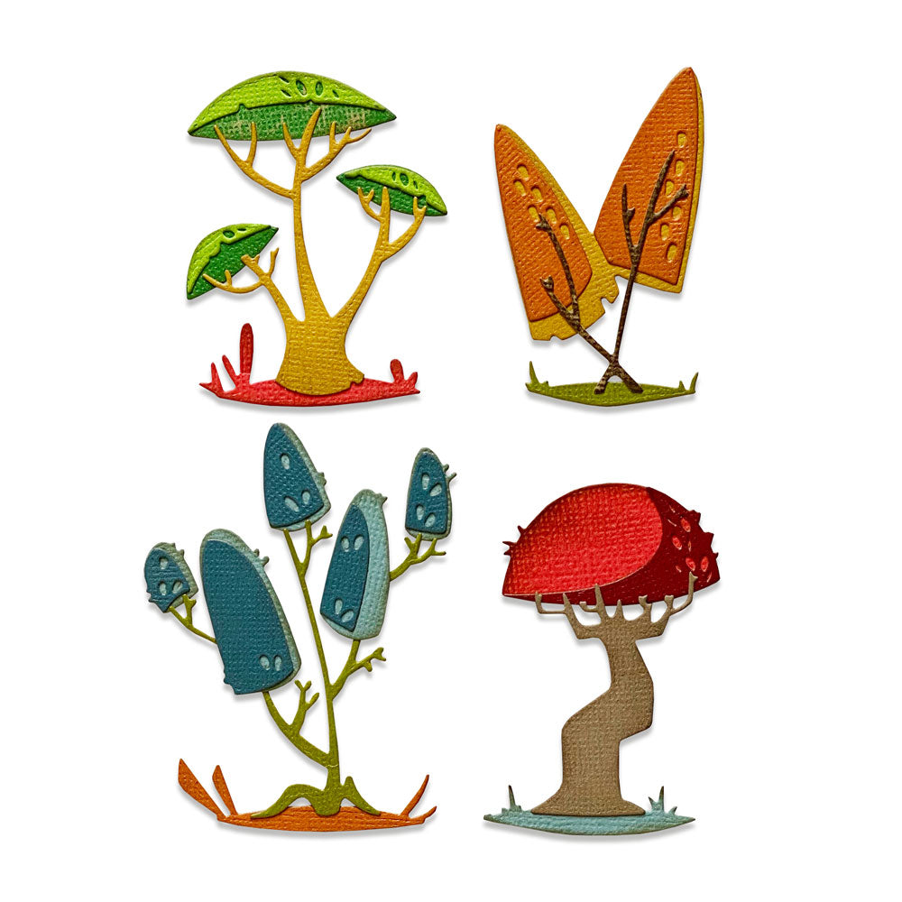 sizzix-thinlits-funky-toadstools-stanzen-5-tlg-pilze image 1