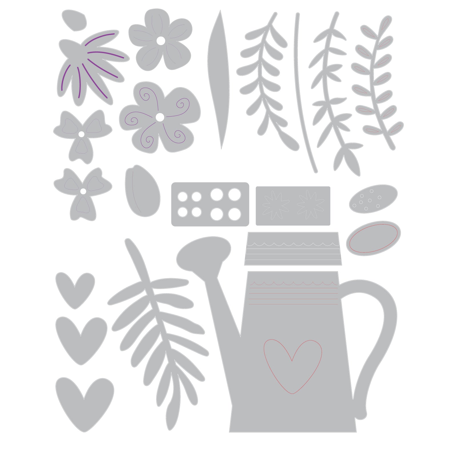 sizzix-thinlits-sprinkled-with-love-stanzschablonen-22tlg-blumen image 3