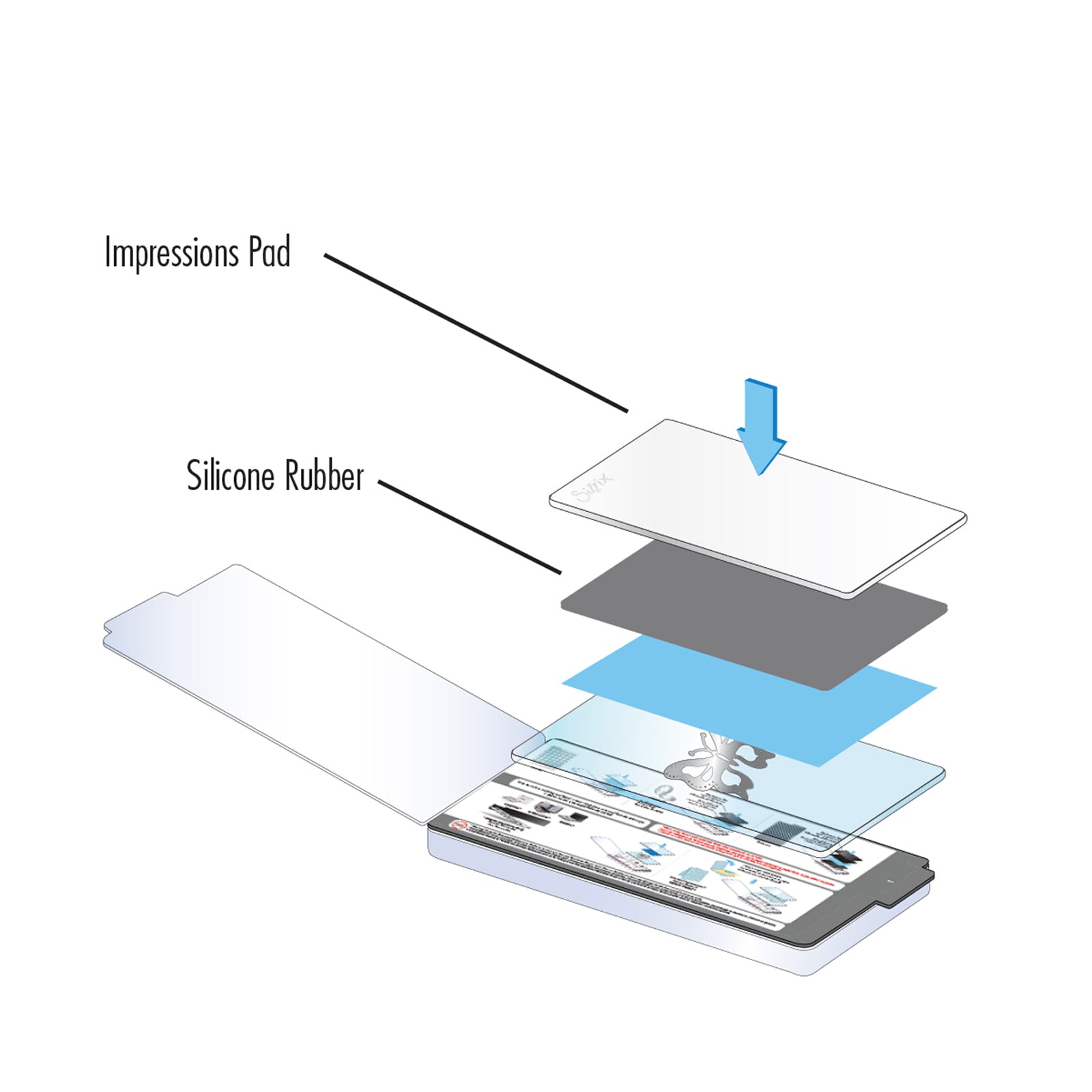 sizzix-stencilling-stamp-tool-silicone-rubber-pr-gematte image 2