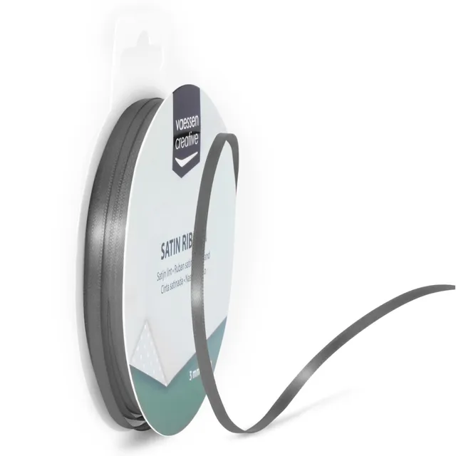 vaessen-florence-satinband-stahl-grau-3mm-x-10m-doppelsatinband image 1