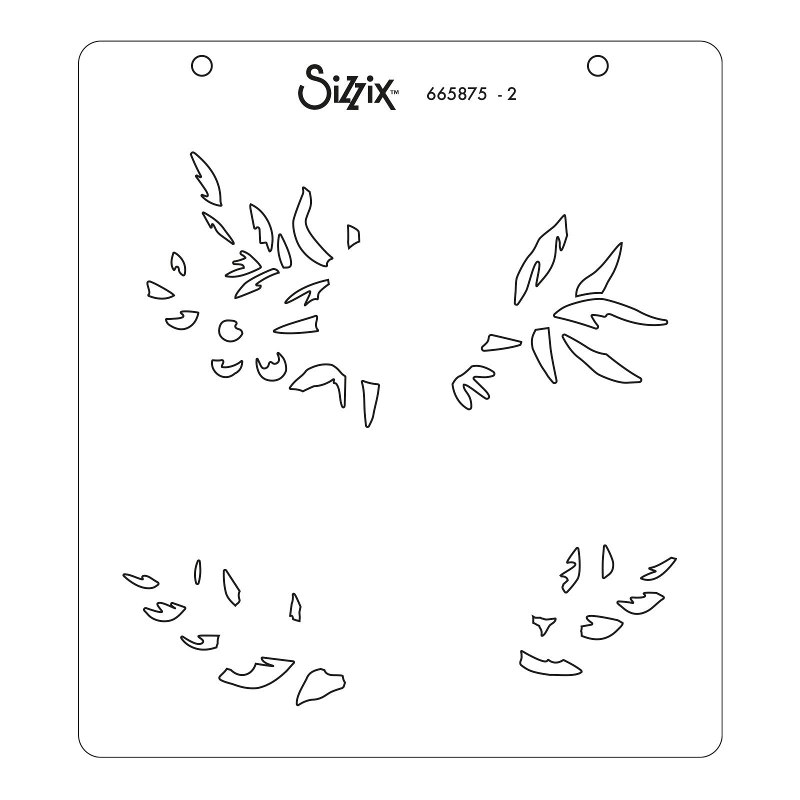 sizzix-layered-stencils-floral-borders-schablonen-4tlg-blumen image 3