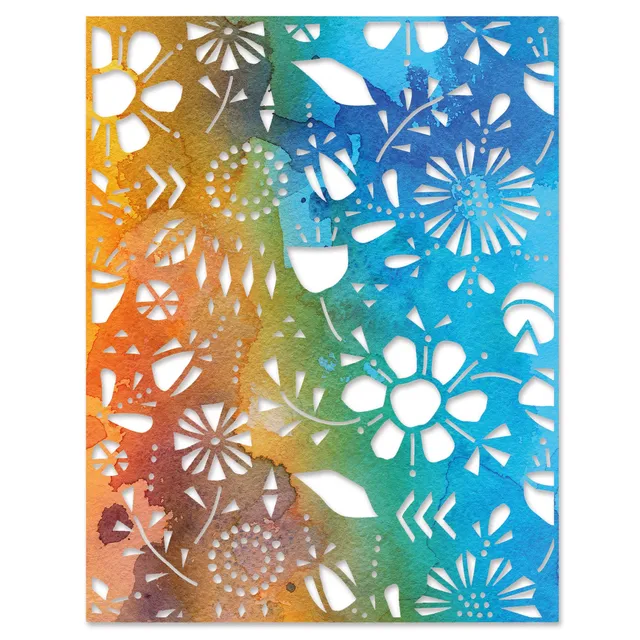 sizzix-thinlits-folk-flowers-tim-holtz-stanzschablone-blume image 1