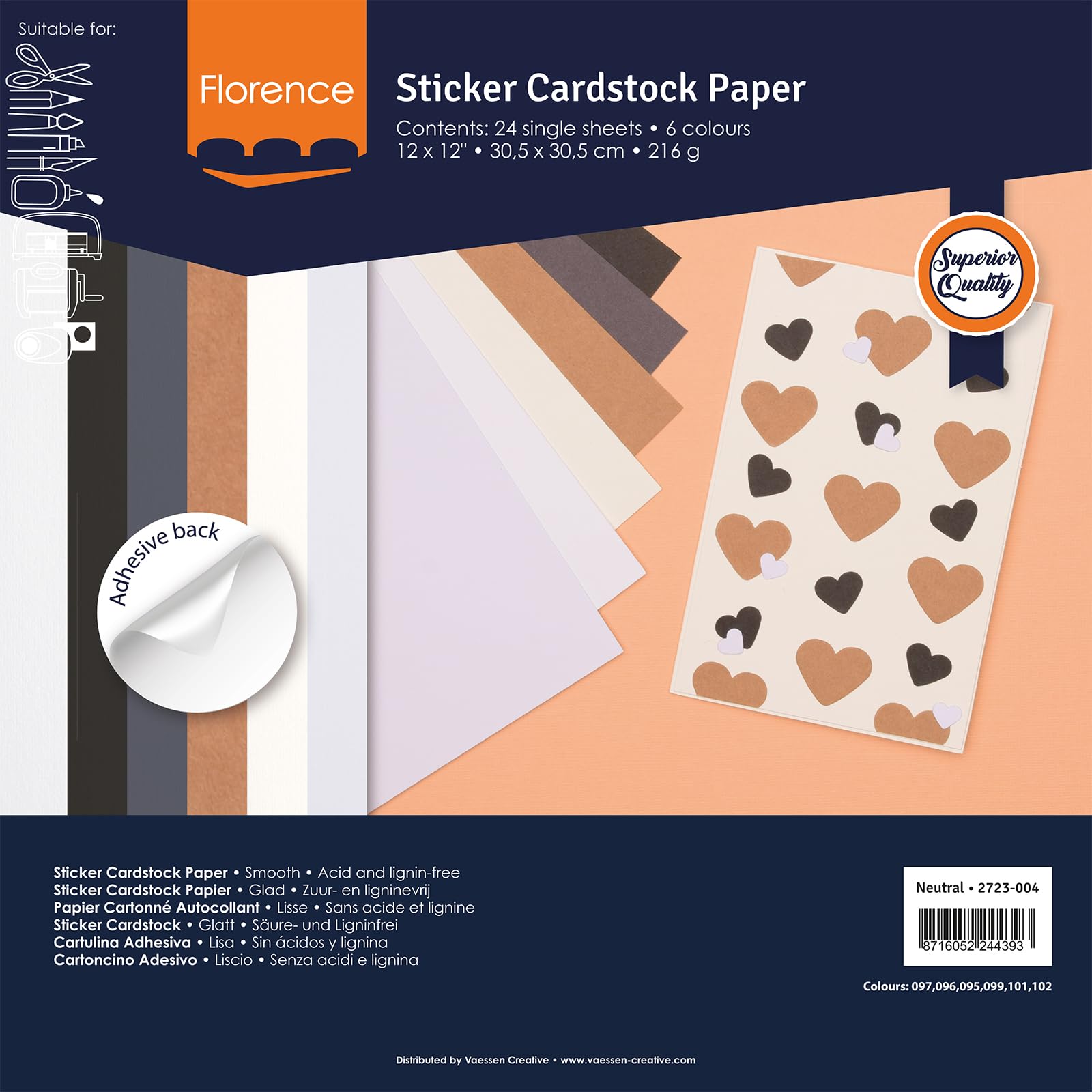 vaessen-creative-florence-bastelpapier-selbstklebend-farbenmix-24-blatt image 6