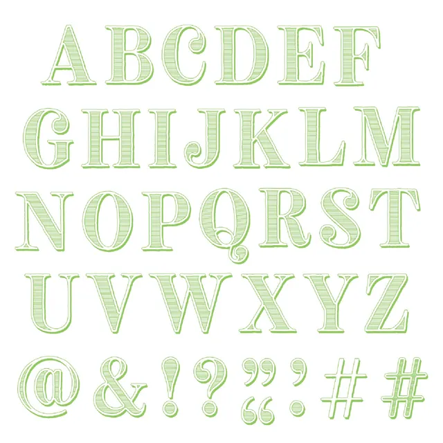 sizzix-clear-stamps-lino-type-buchstaben-36er-set image 1