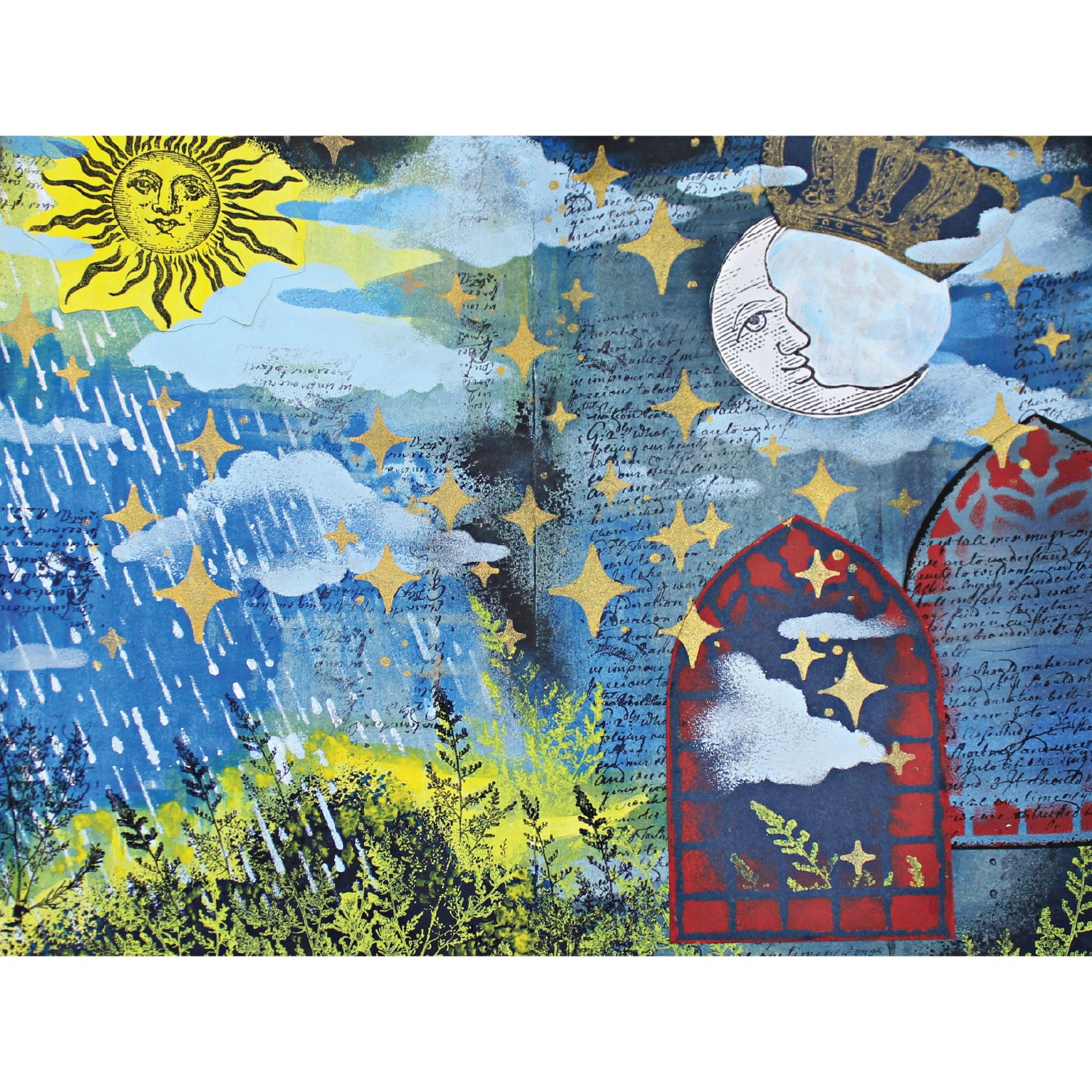 sizzix-studio-weather-wonder-stempelset-schablonen-a5-wetter image 1