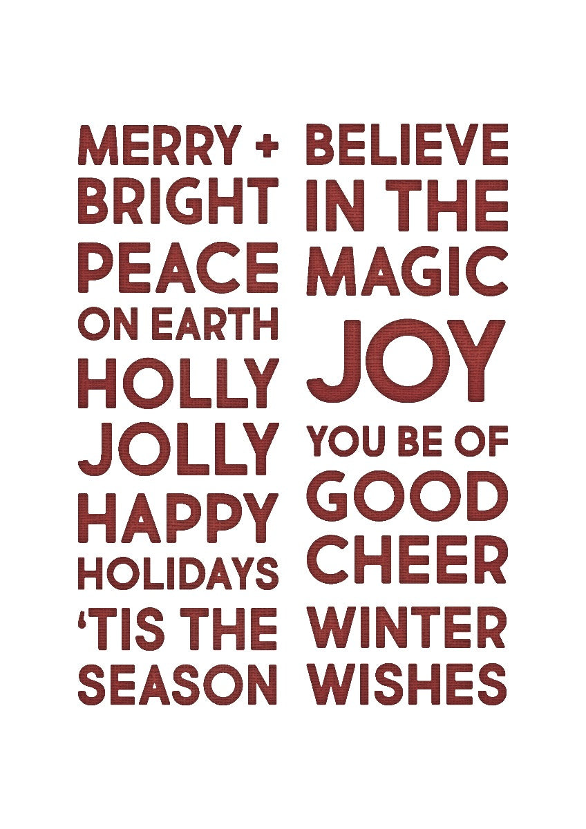 sizzix-thinlits-bold-text-christmas-stanzschablonen-9er-tim-holtz image 1