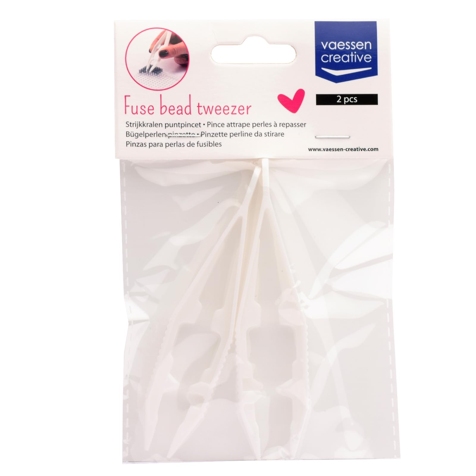 vaessen-creative-cut-easy-b-gelperlen-pinzette-wei-2er-11cm-kunststoff image 3