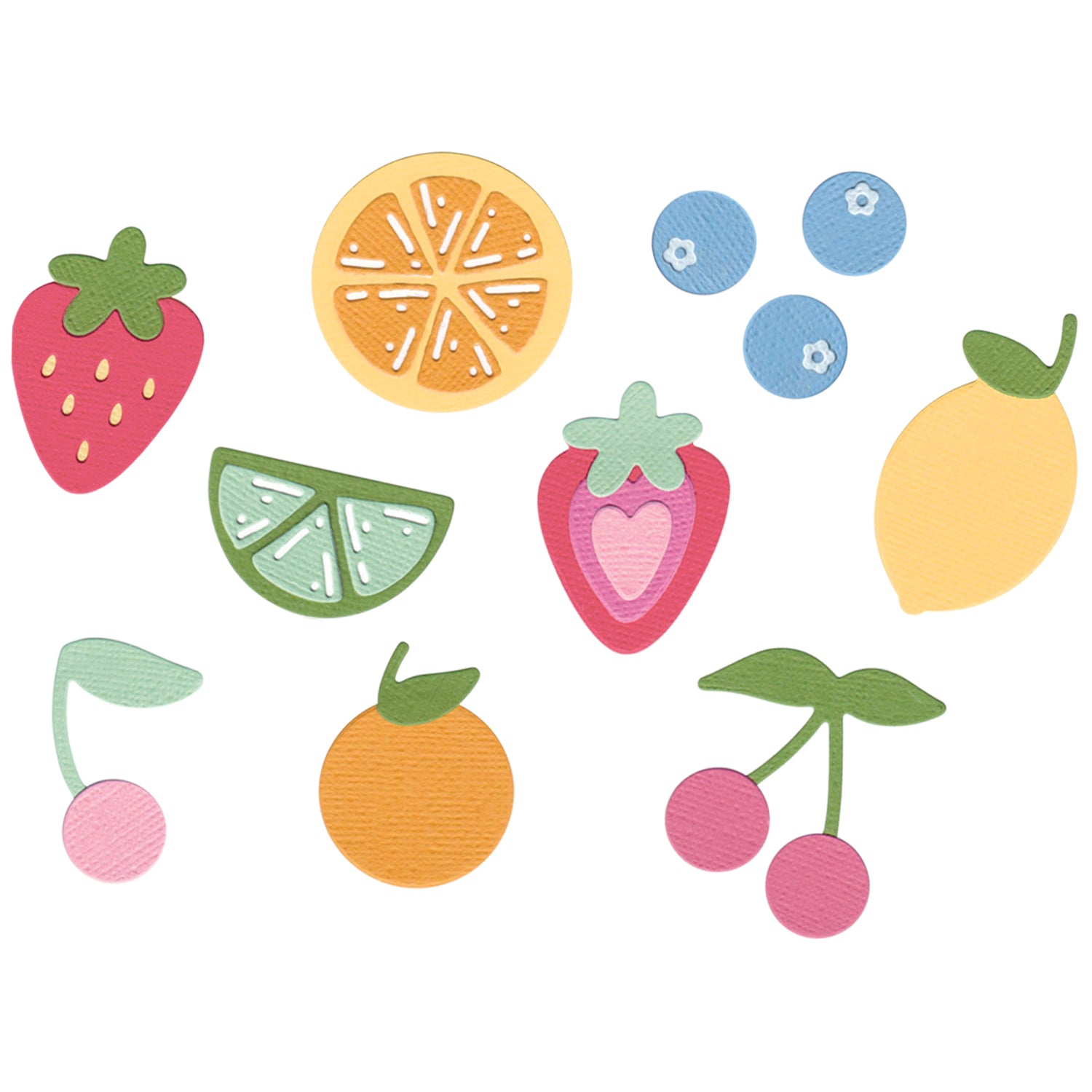 sizzix-thinlits-fruit-doodles-stanzen-17tlg-obst-sommer image 1