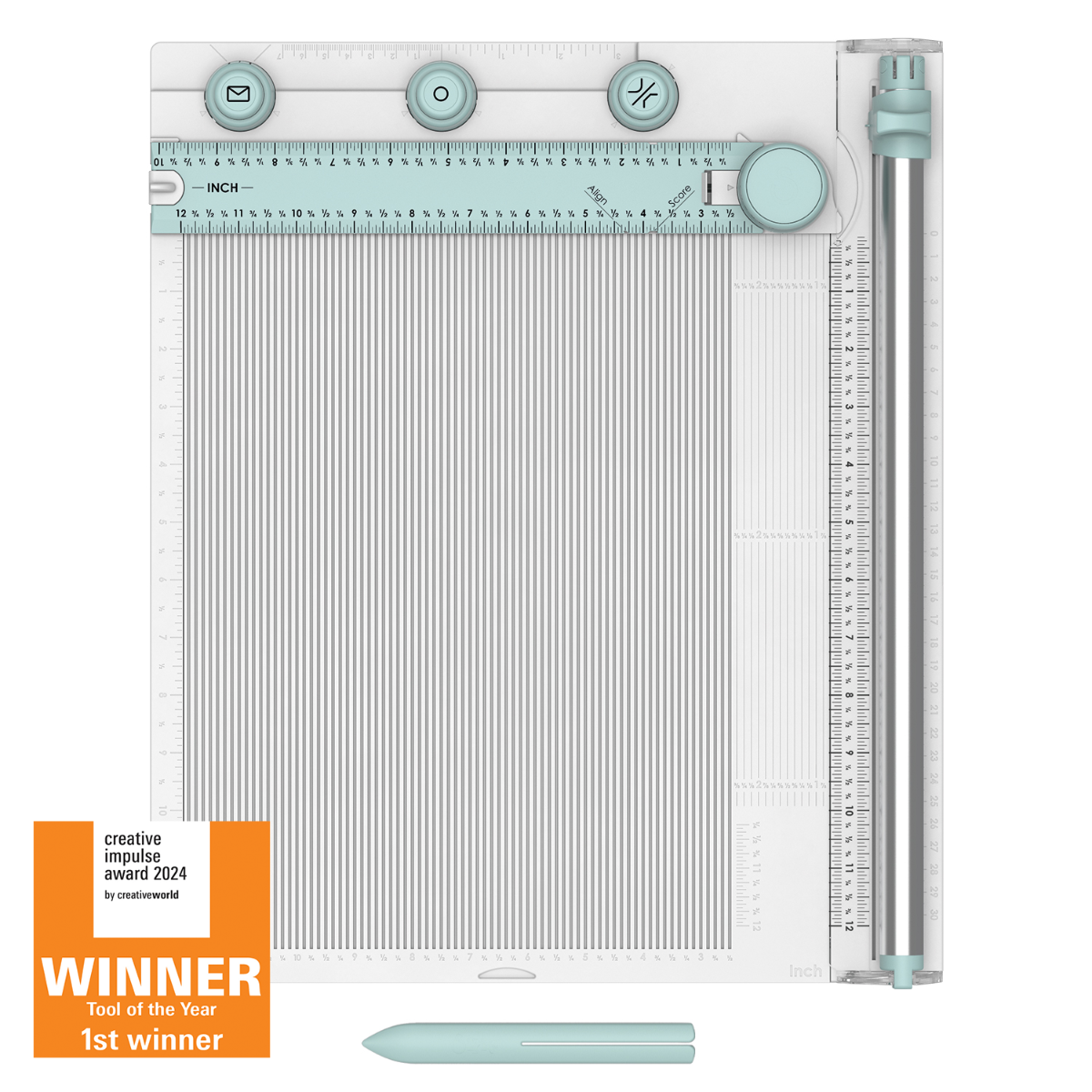 sizzix-scoring-board-trimmer-falzbrett-papierschneider-30x30 image 1