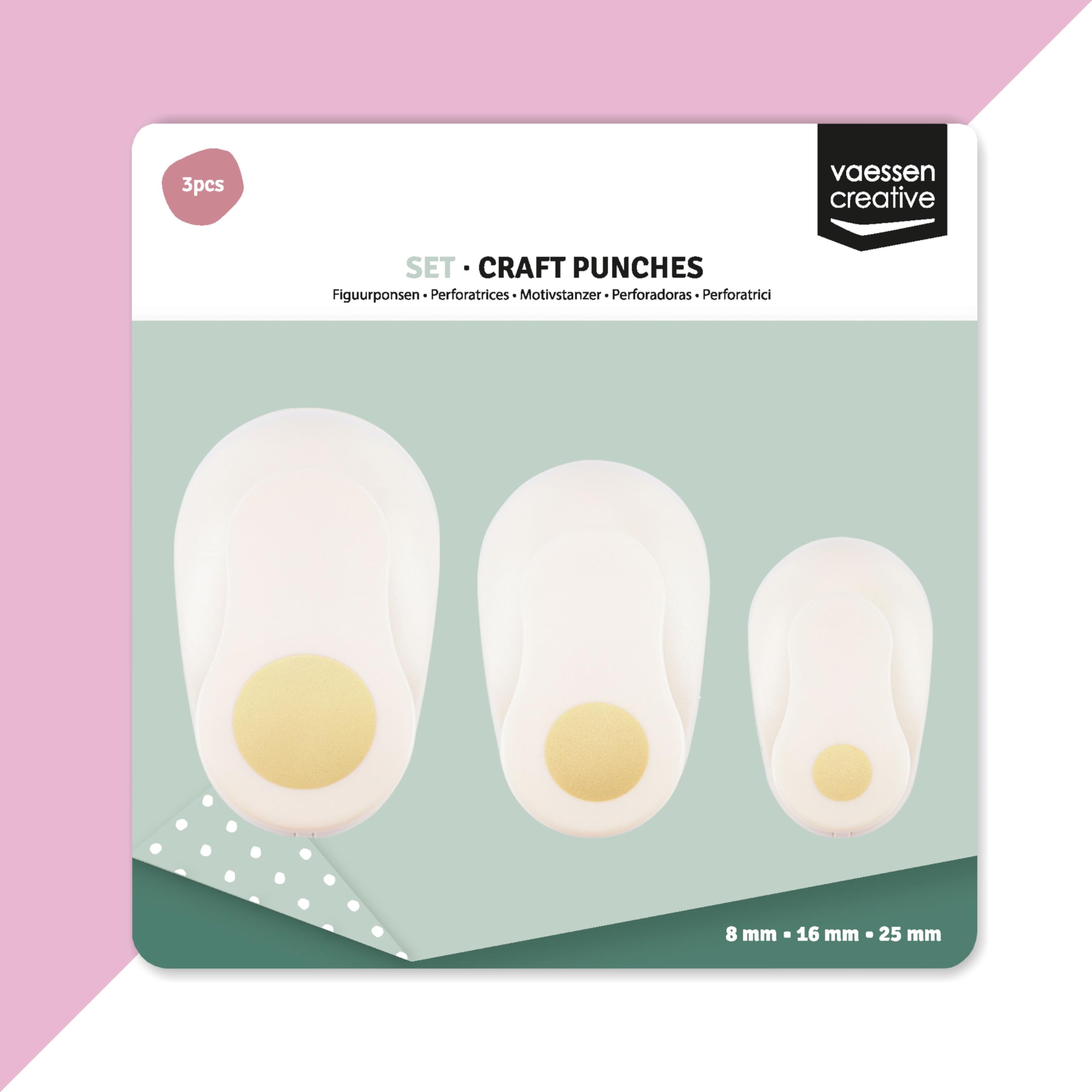 vaessen-creative-cut-easy-kreisstanzer-set-8-16-25-mm-wei-3-tlg image 5