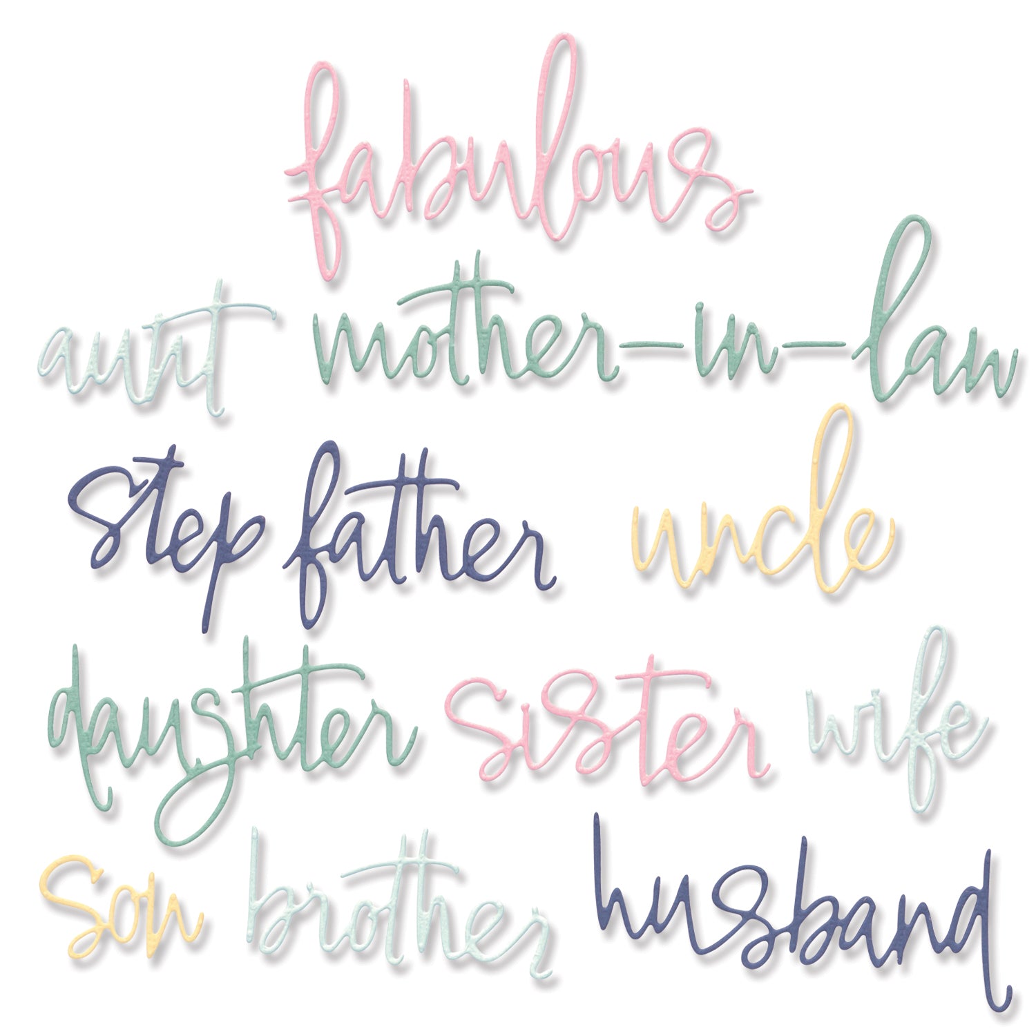 sizzix-thinlits-fabulous-family-names-stanzschablonen-13tlg image 1