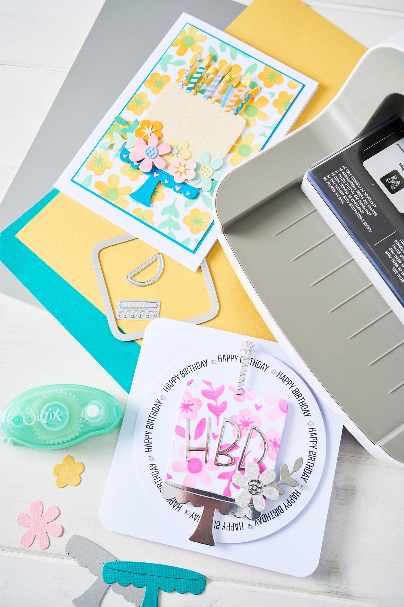 sizzix-thinlits-let-s-eat-cake-stanzformen-16-tlg-2-stencils-pooler image 2