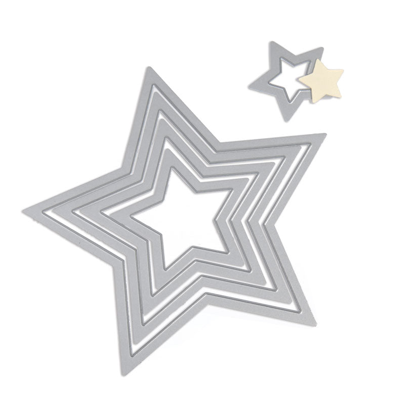 sizzix-framelits-stars-stanzschablonen-5-tlg-sterne-rahmen image 2