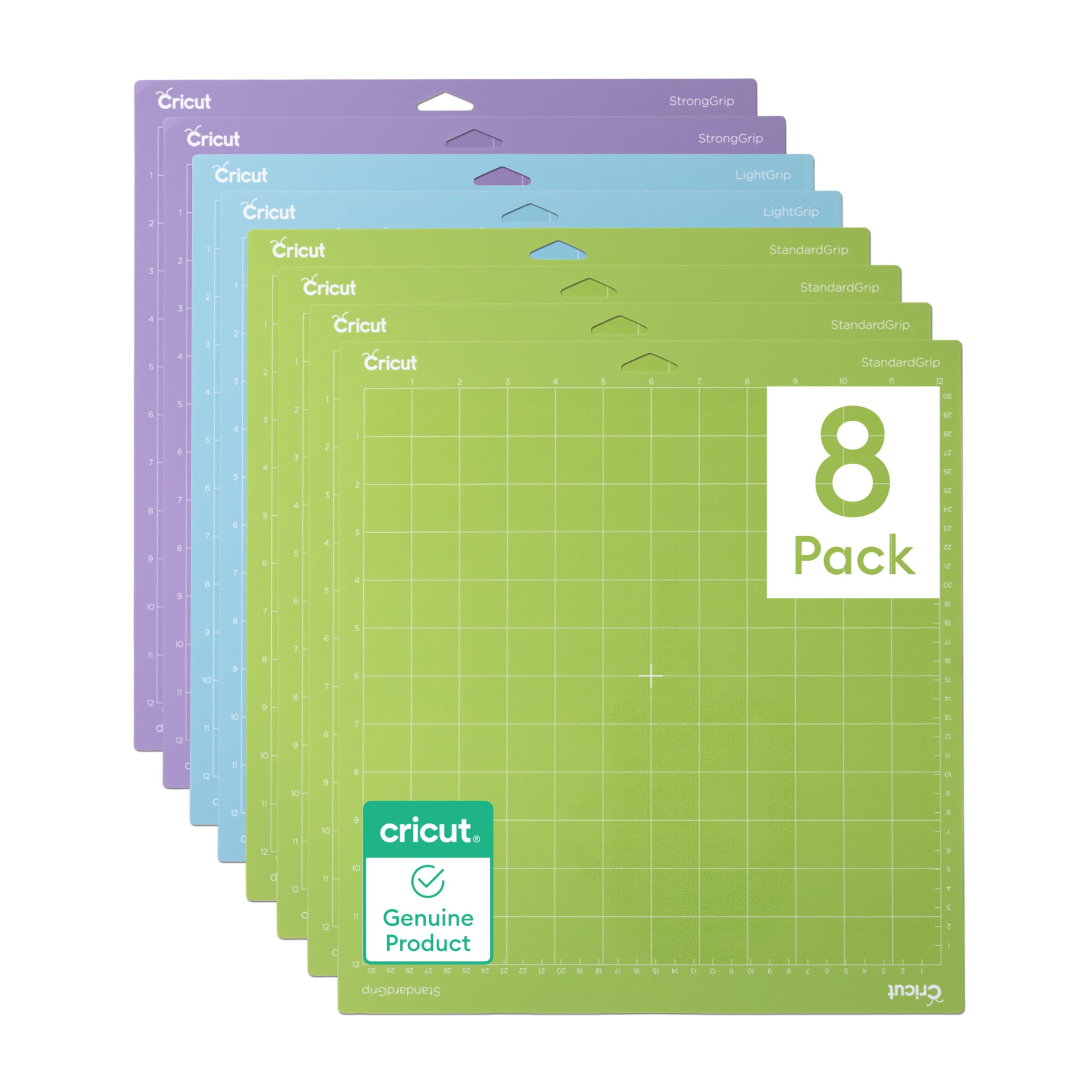 cricut-maker-matten-mixpack-30-5x30-5-cm-8er-pack image 1