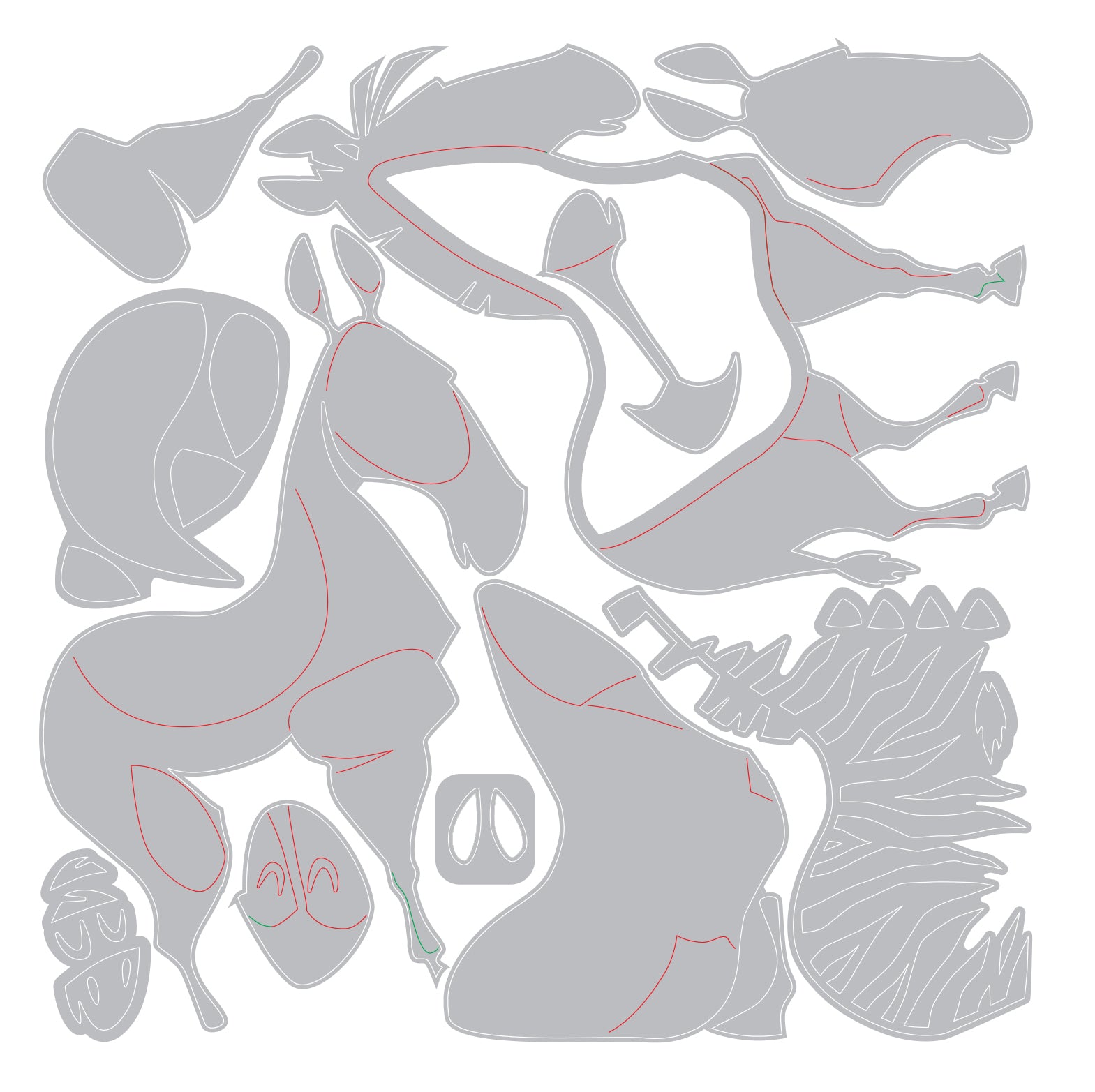 sizzix-thinlits-winifred-mini-colorize-stanzschablonen-11tlg-zebra image 8