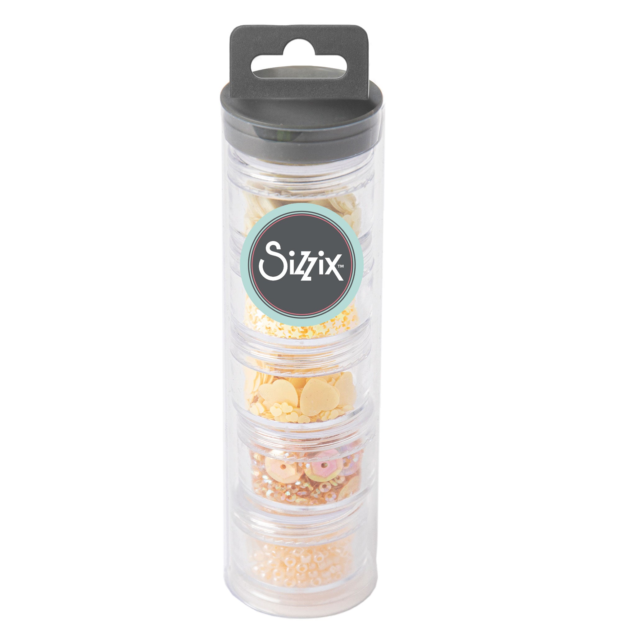 sizzix-effectz-sequins-beads-deko-set-limoncello-5-dosen image 1