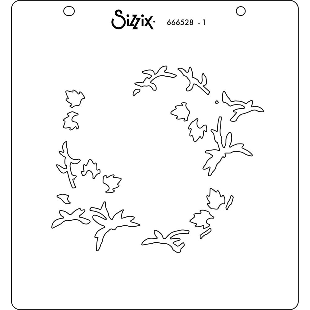 sizzix-layered-stencils-strawberry-wreath-schablone-4-tlg image 2