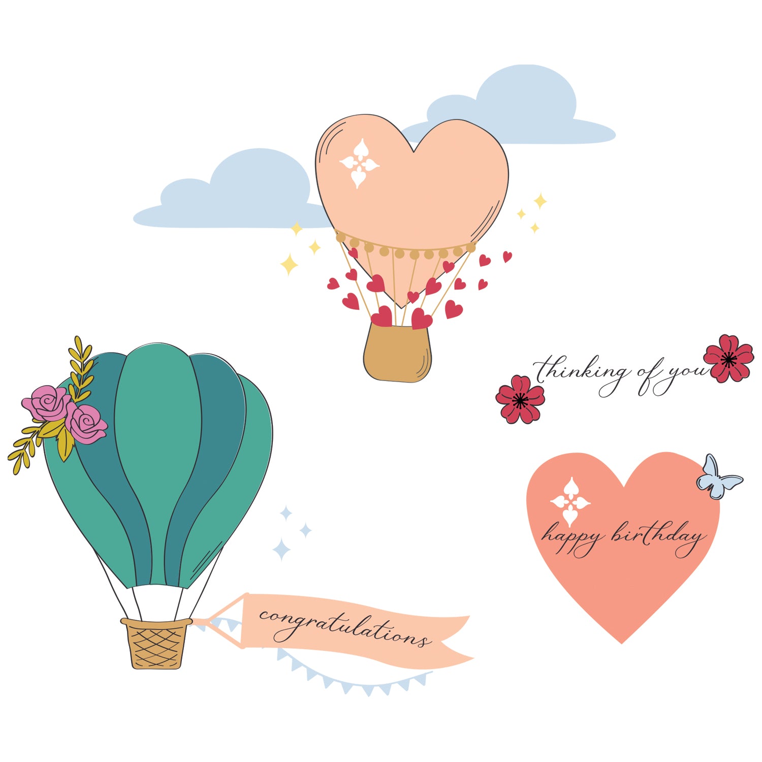 sizzix-clear-stamps-up-and-away-stempelset-a5-30tlg-ballons image 1