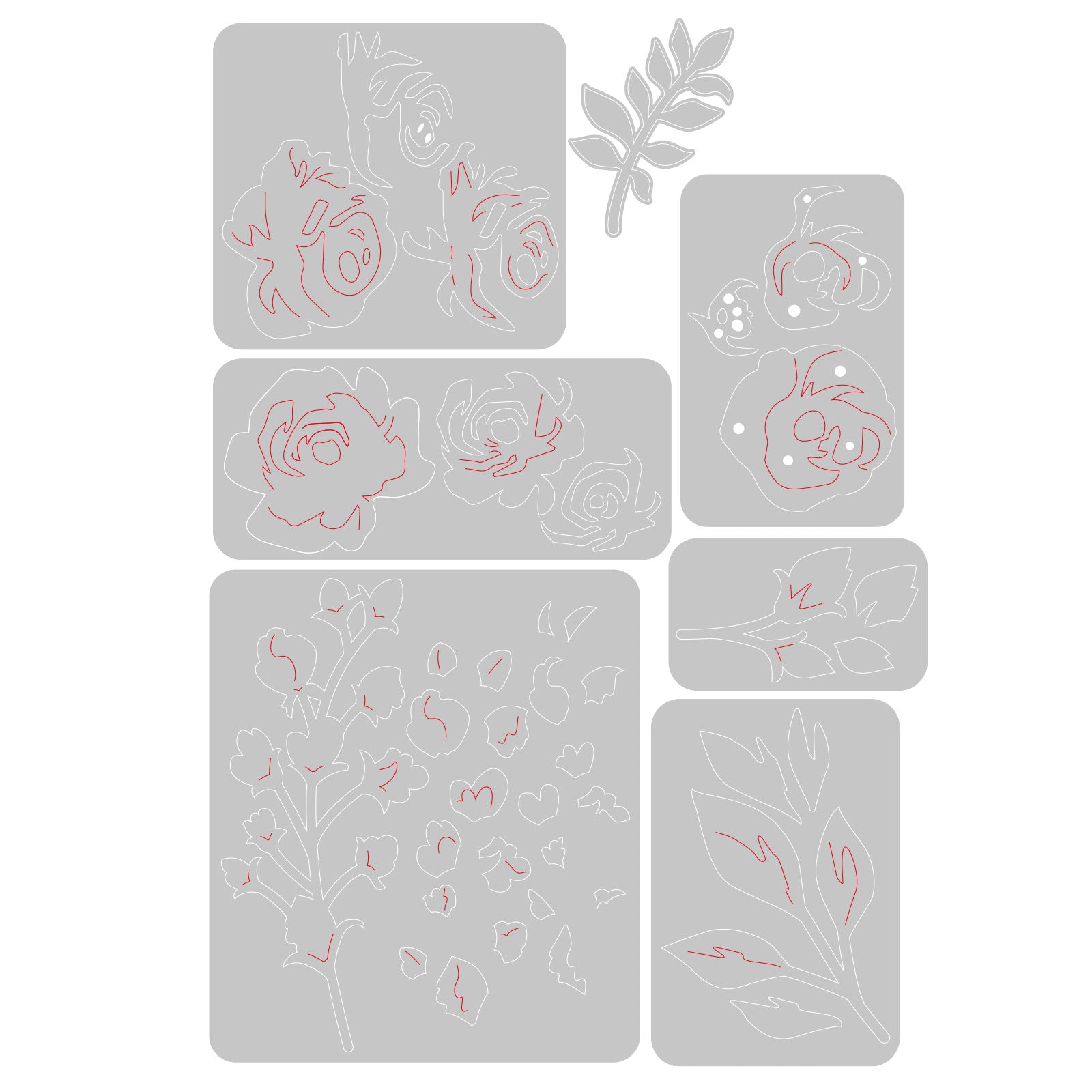 sizzix-thinlits-floral-layers-2-stanzschablonen-7-tlg-blumen image 2